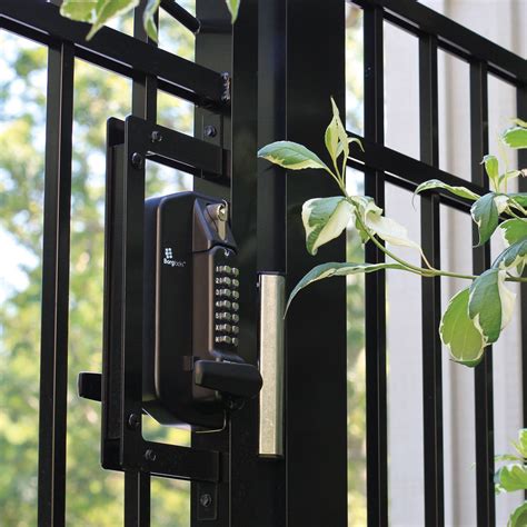 steel lock box for gate hardware|external combination gate locks.